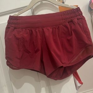 cute red hotty hot shorts good condition size 2